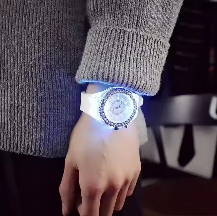 ⌚ 🌙💡Montre LED Lumineuse Unisexe – Style & Éclat