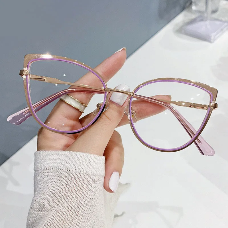 😎 Lunettes Cat-Eye Rétro Anti-Lumière Bleue – Mode &amp; Confort ✨