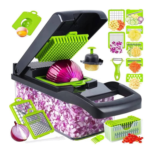 Hachoir Multifonction Manuel – Coupe Légumes Rapide &amp; Pratique