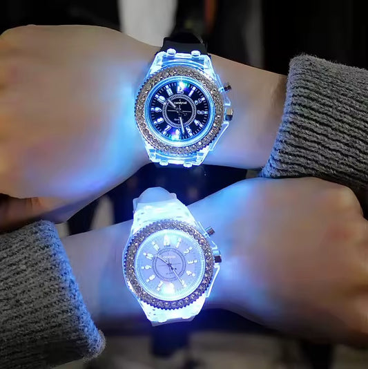 ⌚ 🌙💡Montre LED Lumineuse Unisexe – Style & Éclat